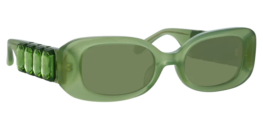משקפי שמש לינדה פארו Lola 8318 LFL/1117 ירוק, מבריק מרובעות, עגולות