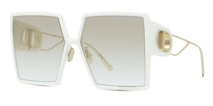 משקפי שמש כריסטיאן דיור CD40030U 30MONTAIGNE SU זהב, לבן, מט מרובעות