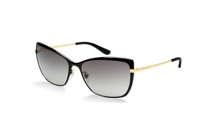 משקפי שמש טורי ברץ' לנשים TY 6028 שחור, זהב אובאליות, חתולי