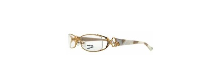 משקפי ראיה פרינס לנשים 60-076 זהב, לבן אובאליות