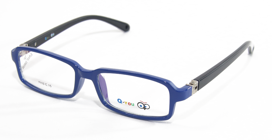משקפי ילדים ראיה קיו יו 7110 כחול, שחור