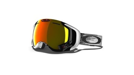 משקפי סקי אוקלי לגברים AIRWAVE 1.5 לבן, שחור