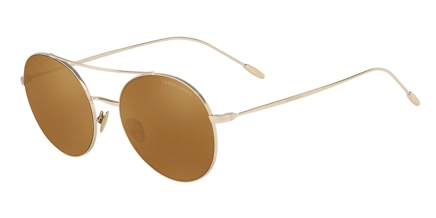 משקפי שמש ג'ורג'יו ארמני לנשים AR6050 זהב עגולות