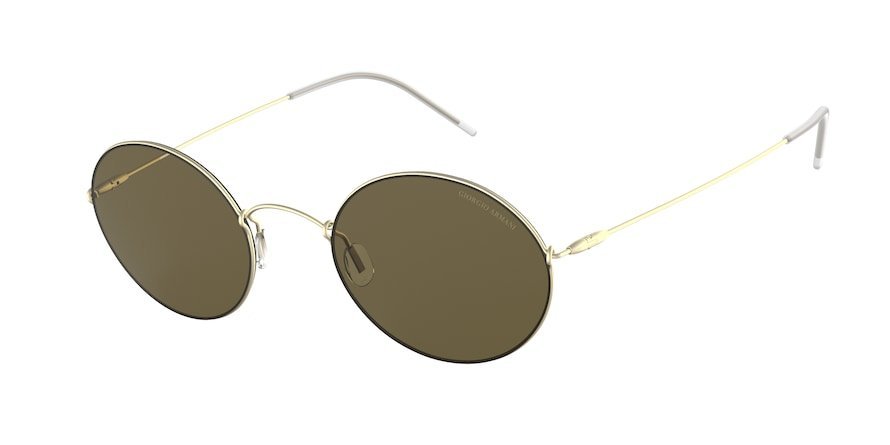 משקפי שמש ג'ורג'יו ארמני לגברים AR6115T זהב אובאליות