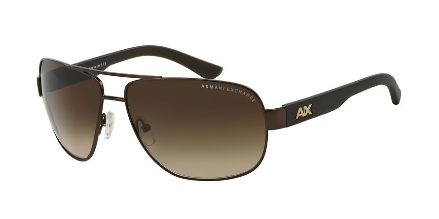 משקפי שמש ארמני אקסצ'יינג לגברים AX2012S חום טייסים