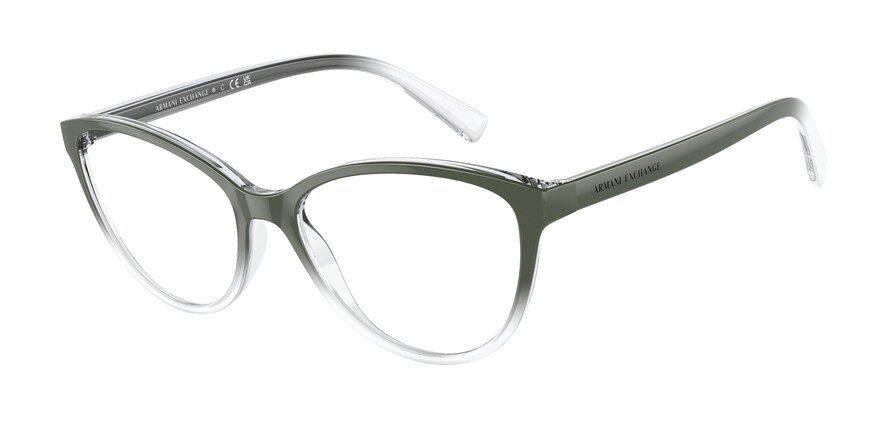 משקפי ראיה ארמני אקסצ'יינג לנשים AX3053 ירוק מלבניות