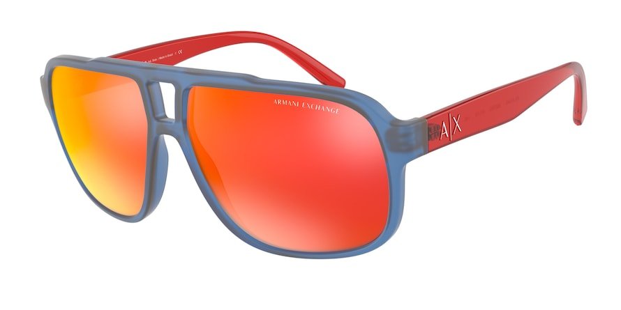 משקפי שמש ארמני אקסצ'יינג לגברים AX4104S כחול מלבניות