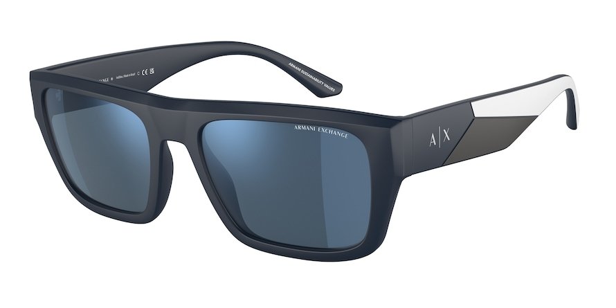 משקפי שמש ארמני אקסצ'יינג לגברים AX4124SU כחול מלבניות