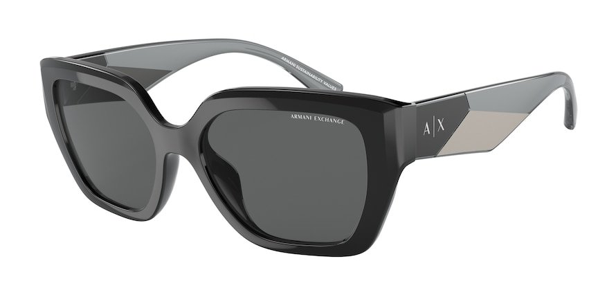 משקפי שמש ארמני אקסצ'יינג לנשים AX4125SU שחור מלבניות