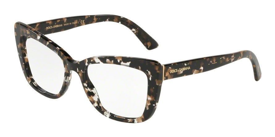 משקפי ראיה דולצ'ה גבנה לנשים DG 3308 שחור, זהב חתולי