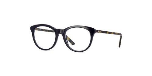משקפי ראיה כריסטיאן דיור Dior Montaigne41 מבריק, מנומר, שחור עגולות