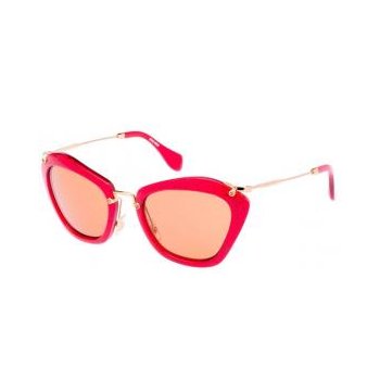 משקפי שמש מיו מיו לנשים SMU 10N אדום חתולי, oversized - אוברסייז