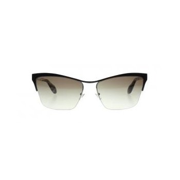 משקפי שמש מיו מיו לנשים SMU 50P שחור, כסף חתולי, מרובעות, oversized - אוברסייז