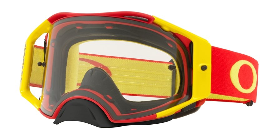 משקפי אבק ורכיבה אוקלי לגברים AIRBRAKE MX OO7046 אדום, צהוב