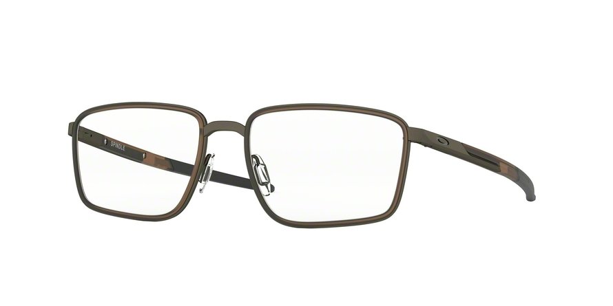 משקפי ראיה אוקלי לגברים SPINDLE OX3235 חום, מט, כהה מרובעות