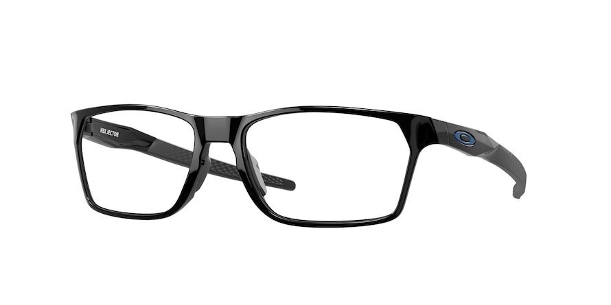 משקפי ראיה אוקלי לגברים HEX JECTOR OX8032 שחור מלבניות