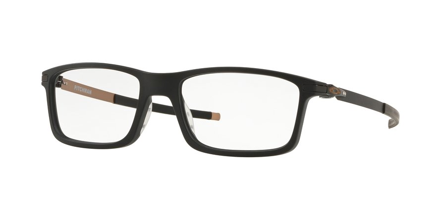 משקפי ראיה אוקלי לגברים PITCHMAN OX8050 שחור מלבניות