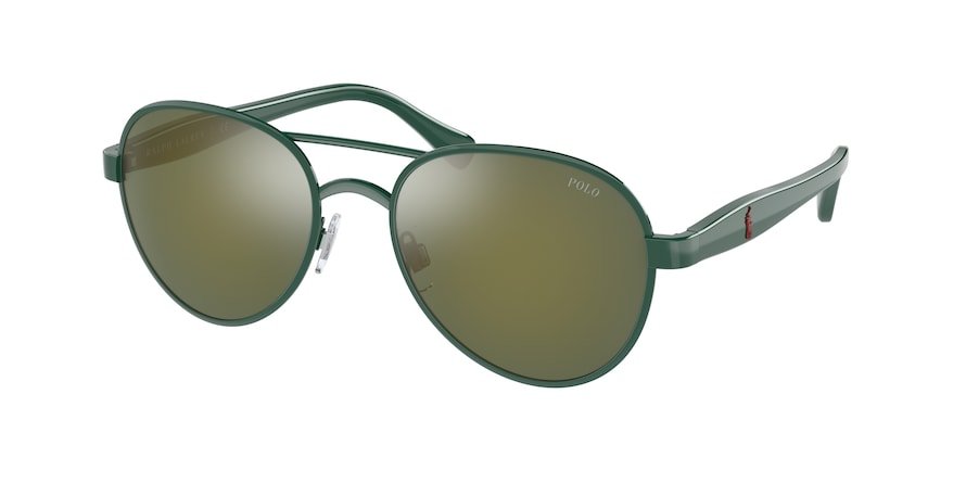 משקפי שמש פולו ראלף לורן לגברים PH 3141 ירוק טייסים