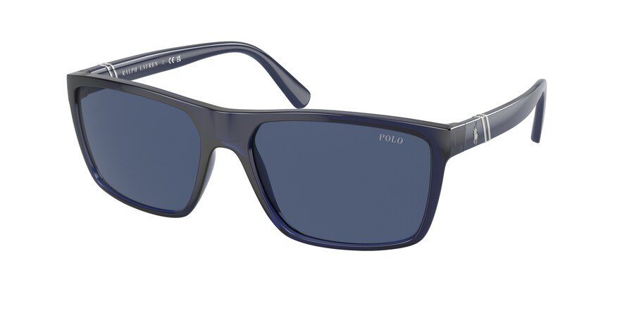 משקפי שמש פולו ראלף לורן לגברים PH 4133 כחול מלבניות