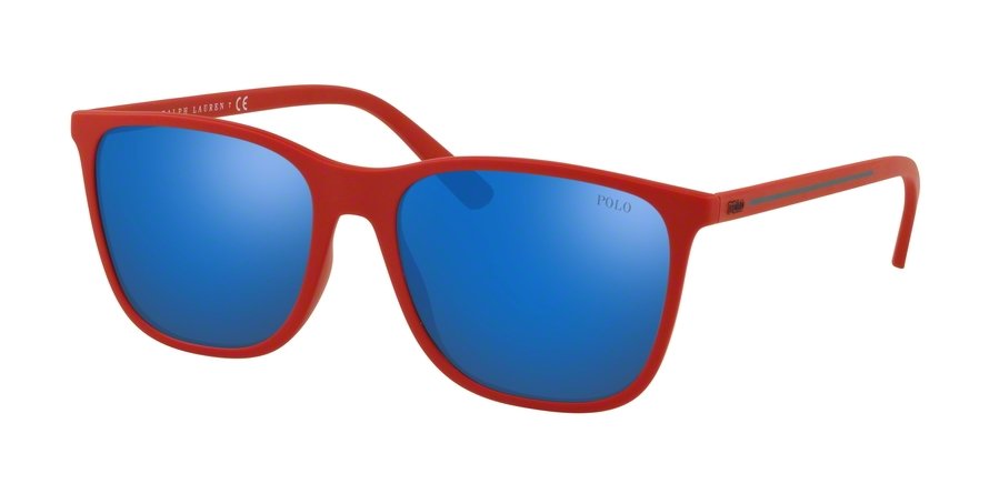 משקפי שמש פולו ראלף לורן לגברים PH 4143 אדום מרובעות
