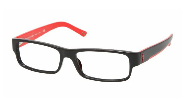משקפי ראיה פולו ראלף לורן PH 2058 שחור, אדום מלבניות