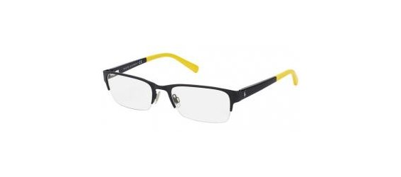 משקפי ראיה פולו ראלף לורן לגברים PH 1129 שחור, צהוב מלבניות