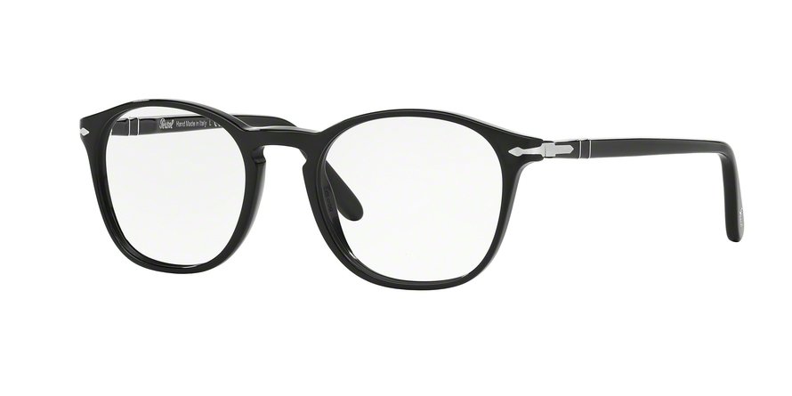 משקפי ראיה פרסול לגברים 3007-V שחור עגולות