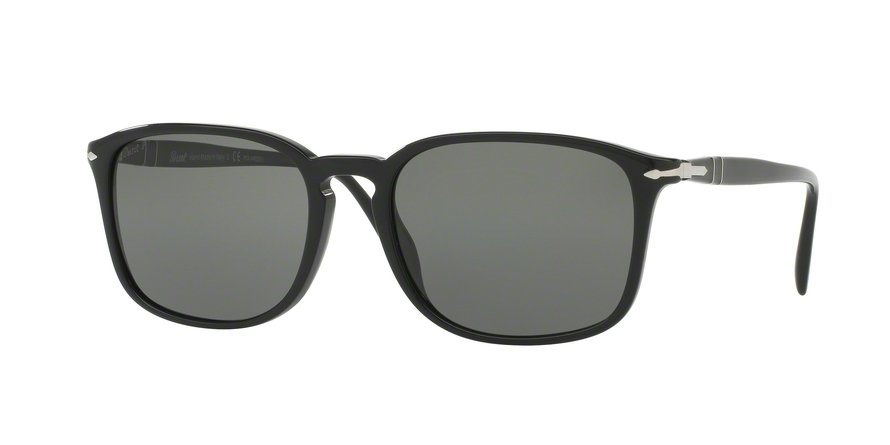 משקפי שמש פרסול לגברים 3158-S שחור מלבניות