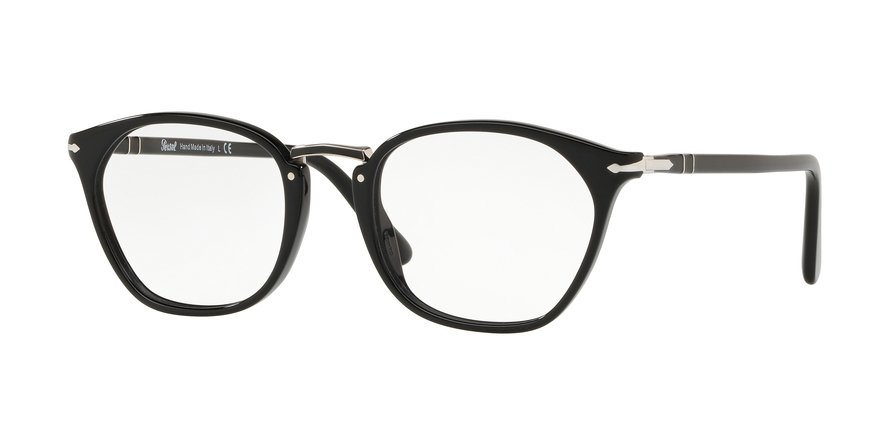 משקפי ראיה פרסול לנשים 3209-V שחור מלבניות