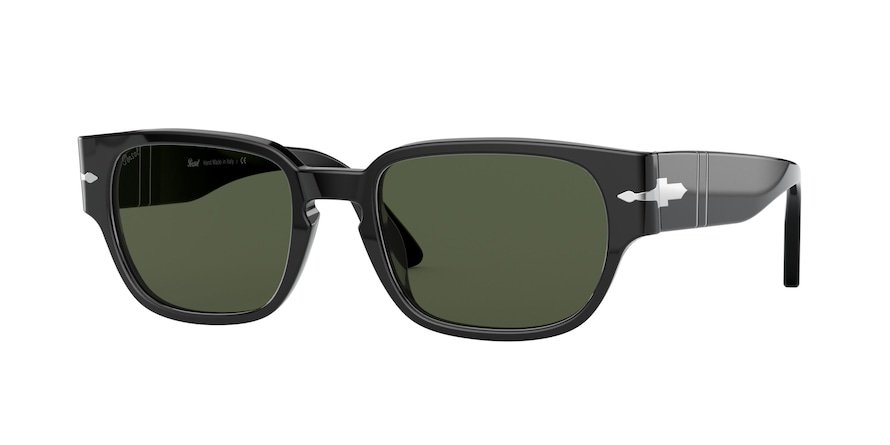 משקפי שמש פרסול לגברים 3245-S שחור מלבניות