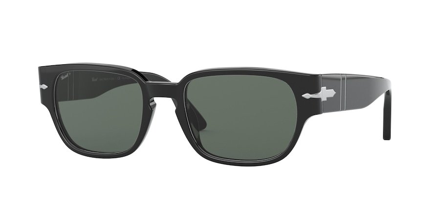משקפי שמש פרסול לגברים 3245-S שחור מלבניות