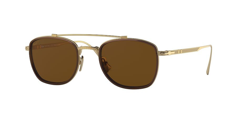 משקפי שמש פרסול לגברים 5005-S-T זהב מלבניות