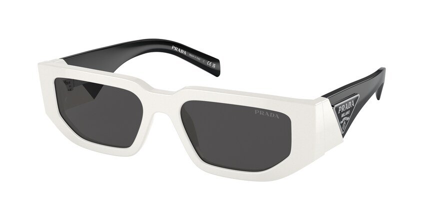 משקפי שמש פראדה לגברים SPR 09Z לבן מלבניות