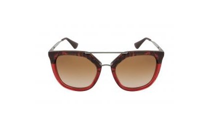 משקפי שמש פראדה לנשים CINEMA SPR 13Q אדום, שחור אובאליות, חתולי
