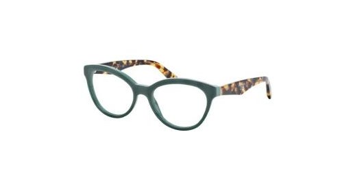 משקפי ראיה פראדה לנשים VPR 11R ירוק, מנומר חתולי, עגולות