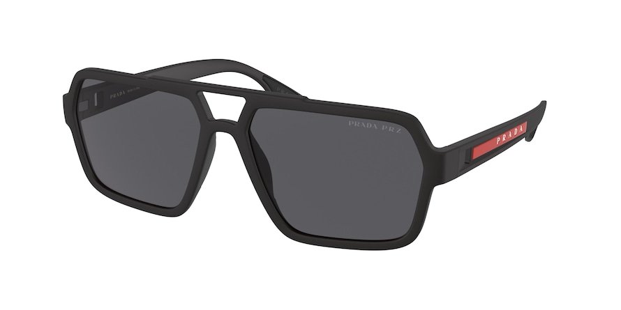 משקפי שמש פראדה ספורט לגברים SPS 01X שחור מלבניות