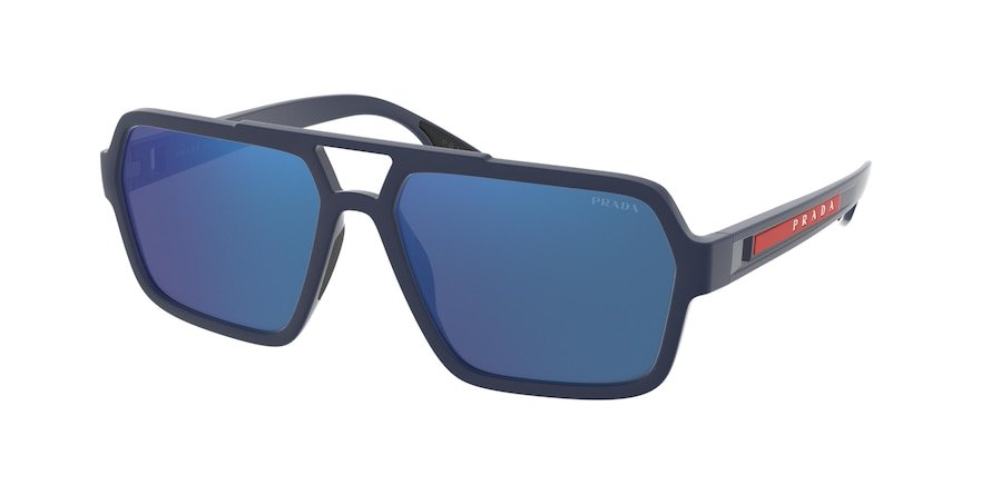 משקפי שמש פראדה ספורט לגברים SPS 01X כחול מלבניות