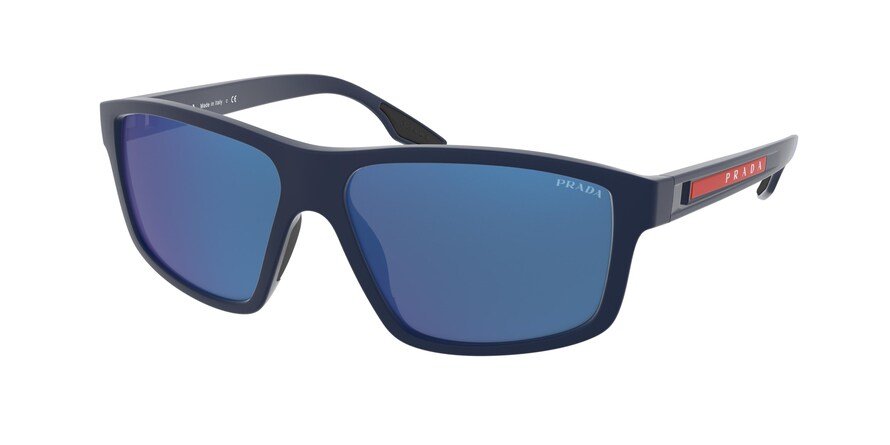 משקפי שמש פראדה ספורט לגברים SPS 02X כחול מלבניות