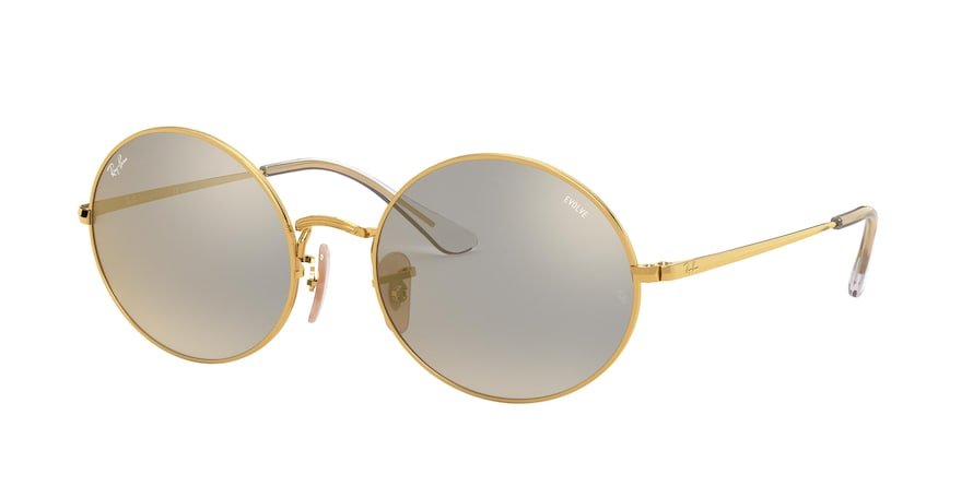 משקפי שמש רייבן אובאליות RB 1970 זהב מלבניות