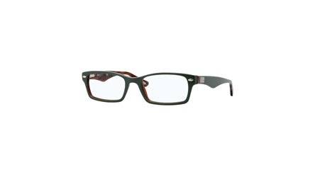 משקפי ראיה רייבן RB 5206 ירוק, בז' מלבניות