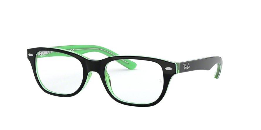משקפי ראיה רייבאן ג'וניור RB 1555 שחור, ירוק מרובעות