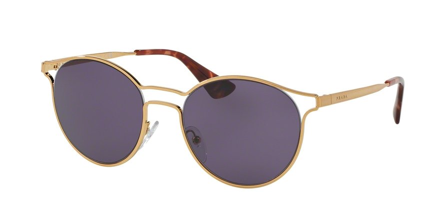 משקפי שמש פראדה לנשים CINEMA SPR 62S זהב עגולות