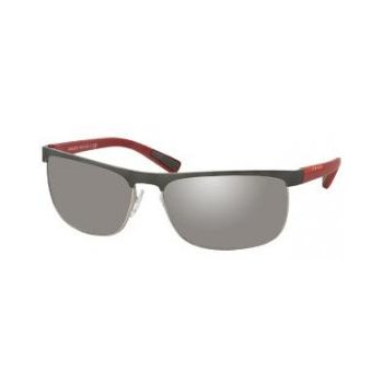 משקפי שמש פראדה ספורט לגברים SPS 54Q אפור, אדום מלבניות