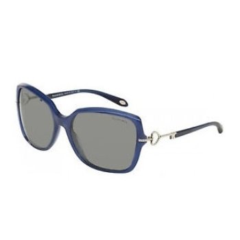 משקפי שמש טיפאני לנשים TF 4101 כחול, כסף אובאליות, מרובעות