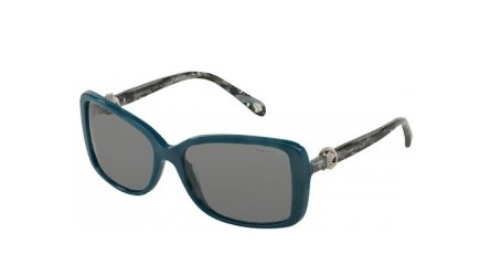 משקפי שמש טיפאני לנשים TF 4102 אפור, כחול מלבניות