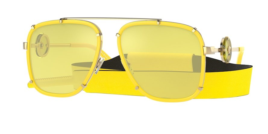 משקפי שמש וורסצ'ה לגברים 2233 צהוב מיוחד