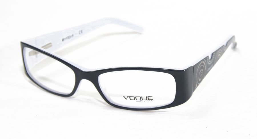 משקפי ראיה ווג לנשים VO 2593 שחור, לבן מלבניות