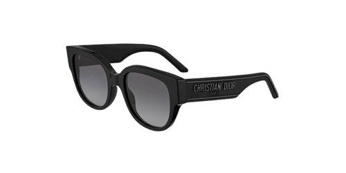 משקפי שמש כריסטיאן דיור WILDIOR BU מבריק, שחור עגולות