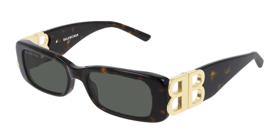 משקפי שמש בלנסיאגה BB0096S זהב, שחור מרובעות