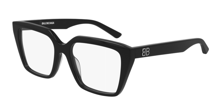 משקפי ראיה בלנסיאגה BB0130O מבריק, שחור מרובעות